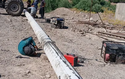 پایداری آب شرب ۱۷ روستای دره&zwnj;شهر با اصلاح خط انتقال مجتمع آبرسانی سیکان