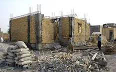 ساخت خانه در آتش سوخته یک خانواده بی‌بضاعت به همت گروه جهادی روشن
