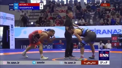 فیلم کامل رقابت دیدنی کامران قاسم پور در مصاف با فیض&zwnj;اله آکتورک از ترکیه