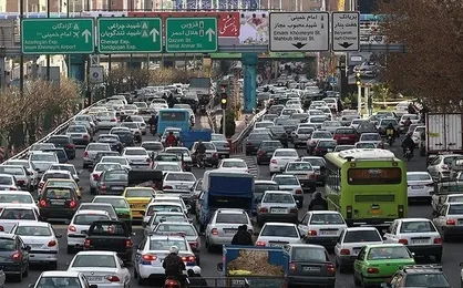 وضعیت ترافیکی معابر و بزرگراه&zwnj;های تهران