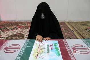 وداع با پیکر شهیده فاطمه اسدی