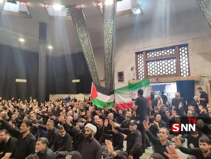 دانشگاه تهران؛ آماده برای حرکت دسته عزاداری &laquo;عهد خون&raquo; در روز تاسوعا در تجدید عهد با رهبر انقلاب + عکس
