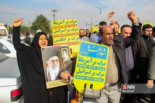 راهپیمایی مردم اهواز در محکومیت ترور حاج قاسم سلیمانی
