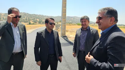 نهضت آسفالت در روستا&zwnj;های بویراحمد/بازدید مسئولان از پروژه ده بزرگ فیروزآباد