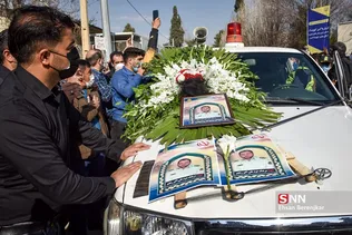 تشییع پیکر شهید مدافع امنیت شهید «علی‌اکبر رنجبر» در شیراز