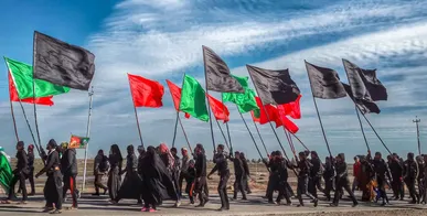 سیل عاشقان حسینی از کویر تا فرات/ بیش از ۳۰ هزار خراسان‌جنوبی از مهران گذشتند