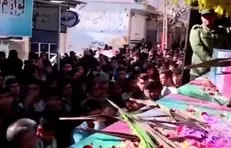 استقبال از شهدای گمنام هشت سال دفاع مقدس در کرمانشاه