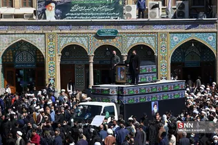  تشییع آیت‌الله علوی گرگانی در قم