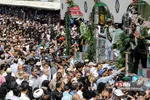 مراسم تشییع پیکر مطهر ۱۵۰ شهید دفاع مقدس در تهران