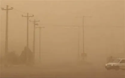 گرد و خاک در زابل و کرمان