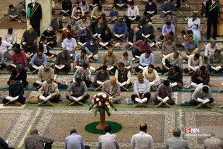آیین ترتیل‌خوانی قرآن کریم در حرم حضرت معصومه(س)