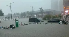 فروپاشی سد شهر ژنگجو در استان هنان چین +فیلم