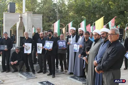 تجمع دانشجویان نهاوندی در اعتراض به هتک حرمت سردار شهید همدانی