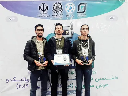 تیم روبوکاپ دانشگاه تبریز در مسابقات فیرا کاپ آزاد ایران ۲۰۱۹ موفق به کسب مقام شد