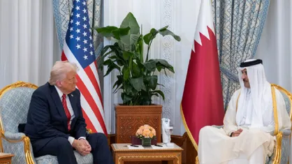 گفت&zwnj;وگوی ترامپ و امیر قطر پیش از دیدارش با نتانیاهو