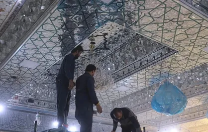 تکمیل سرداب امام حسین (ع) سرعت گرفت/ نصب روشنایی در حرم حضرت عباس (ع) +عکس