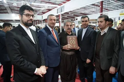 شرکت سرکنسول ایران در افتتاحیه نمایشگاه بین المللی کتاب سلیمانیه