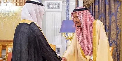 اولین حضور شاه سعودی در انظار عمومی پس از شایعات درباره مرگ او+عکس