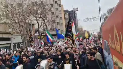 اجتماع هیات&zwnj;های حسینی تبریز در سوگ رهبر انقلاب + فیلم