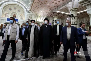 تجدید میثاق ابراهیم رئیسی با امام خمینی (ره) و شهدا