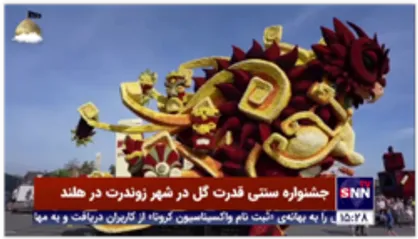 جشنواره سنتی قدرت گل در شهر زوندرت در هلند