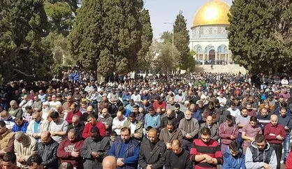 ۴۰ هزار فلسطینی نماز جمعه را در مسجد&zwnj;الاقصی اقامه کردند
