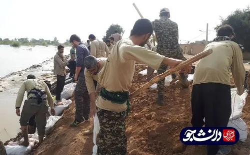 جهادگران دانشگاه‌های آزاد خوزستان به سیل زدگان سوسنگرد خدمت رسانی کردند