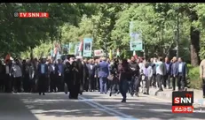 ببینید| برگزاری تجمع اساتید و دانشجویان ایران مقابل سردر دانشگاه تهران در حمایت از مردم غزه+ فیلم