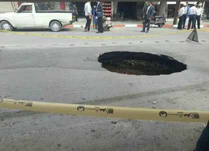زمین پردیس علوم دانشگاه صنعتی خواجه نصیر فرونشست