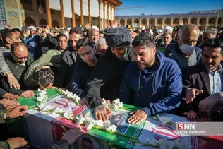 تشییع پیکر شهید پلیس افتخاری «محمود هوشمندی» در شیراز