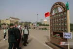 وداع با شهید مصطفی نامور در صبحگاه مشترک نیروهای مسلح قم
