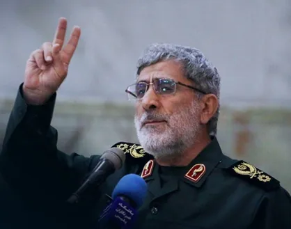 بازتاب سخنان سردار قاآنی در رسانه&zwnj;های عبری و عربی درباره آتش گرفتن ناو آمریکایی