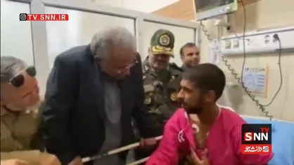 رشادت سرباز مجروح آسایشگاه تیپ ۳۸۸ بمپور + فیلم