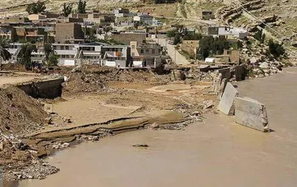 قطع برق روستا&zwnj;های مرزی بر اثر سیل