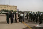 وداع با شهید مصطفی نامور در صبحگاه مشترک نیروهای مسلح قم
