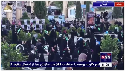مراسم شیرخوارگان حسینی در مزار شهید حاج قاسم سلیمانی