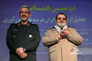 سردار غیب پرور رئیس سازمان بسیج مستضعفین و سرلشگر فیروز آبادی