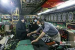 بازار پرچم سیاه محرم در شهر مقدس قم