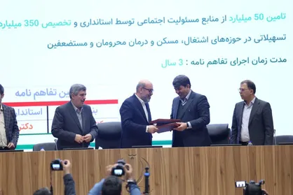 انعقاد تفاهم&zwnj;نامه همکاری ویژه بنیاد مستضعفان انقلاب اسلامی و استانداری کرمان