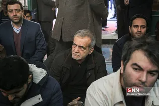 مسعود پزشکیان نایب رئیس مجلس شورای اسلامی در مراسم ترحیم زهرا عبدالمحمدی خبرنگار فقید خبرگزاری فارس

