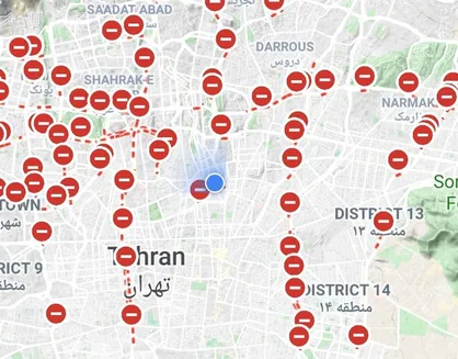 &laquo;گوگِل&zwnj;مپ&raquo; هم به سمتِ اغتشاش&zwnj;گران غَش کرد!