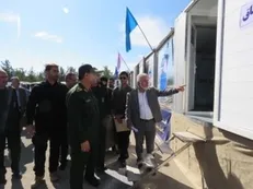 الحاق ۱۵ سامانه سیار درمانی نیروی دریایی سپاه با حضور دریادار تنگسیری در فرماندهی بهداری