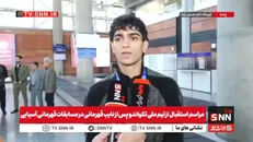 ولی زاده: خوشحالم با مدال نقره‌ای که گرفتم پرچم کشورم را بالا بردم+فیلم