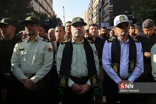 سردار رحیمی در تشییع پیکر ۱۳۵ شهید گمنام دفاع مقدس