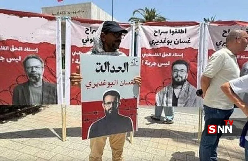 تظاهرات تونسی‌ها در حمایت از فعالان بازداشت ‌شده «ناوگان صمود»