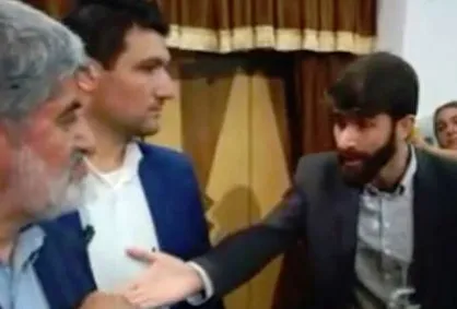 فیلم/ برخورد علی مطهری و همراهانش با یک منتقد