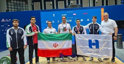 مدال جهانی وزنه&zwnj;بردار ایران تقدیم به شهدای میناب و ناو دنا