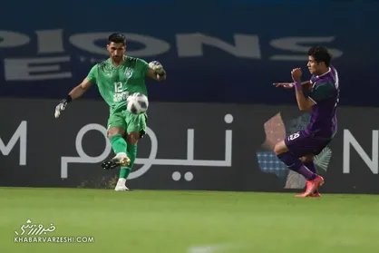 رشید مظاهری گلر اول استقلال مقابل الدحیل قطر