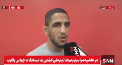 عموزاد: می&zwnj;خواهم بهترین خودم در مسابقات جهانی کشتی باشم + فیلم