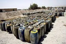 کشف نیم میلیون لیتر سوخت قاچاق از یک انباری در اهواز